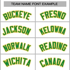 White Green-Gold Classic Varsity Full-Snap Letterman Jacket 3