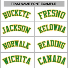 White Green-Gold Classic Varsity Full-Snap Letterman Jacket 3