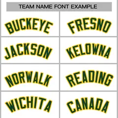 White Green-Gold Raglan Varsity Full-Snap Letterman Jacket 5