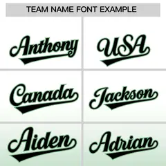 White Green Gradient Full-Snap Fashion Letterman Jacket 3