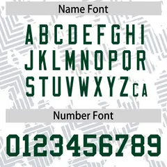 White Green Graffiti Line Authentic Football Jersey 4