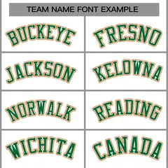 White Green-Orange Varsity Full-Snap Letterman Jacket 5