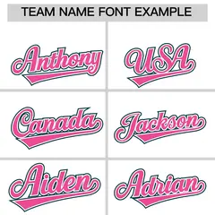 White Green Pink Sleeve Flag Lace Baseball Jersey 3