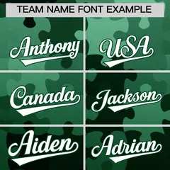 White Green Puzzle Elements Baseball Jersey 3
