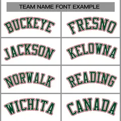 White Green-Red Classic Varsity Full-Snap Letterman Jacket 5