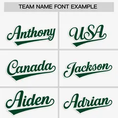 White Green Star Ribbing Authentic Baseball Jersey 3