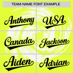White Green Swirl Graffiti Baseball Jersey 3