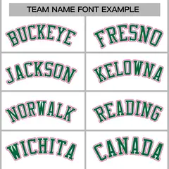 White Green-White Classic Varsity Full-Snap Letterman Jacket 3
