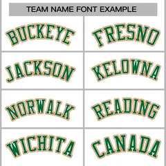 White Green-White Classic Varsity Full-Snap Letterman Jacket 3