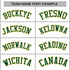 White Green-White Raglan Varsity Letterman Full-Snap Jacket 3