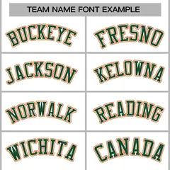 White Green-White Raglan Varsity Letterman Full-Snap Jacket 5