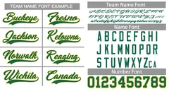 White Green-Yellow Classic Authentic Baseball Jersey 3