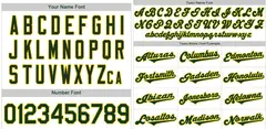 White Green-Yellow Classic Authentic Baseball Jersey 3