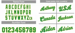 White Green-Yellow Classic Basketball Jersey 4