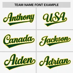 White Green-Yellow Raglan V-Neck Hockey Jersey 3