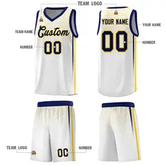 White Honeycomb Pattern Sports Uniform Basketball Jersey 5