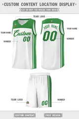 White Kelly Green Classic Sets Sports Basketball Jersey 5