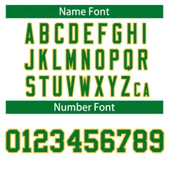 White Kelly Green-Gold Classic Hockey Jersey 4