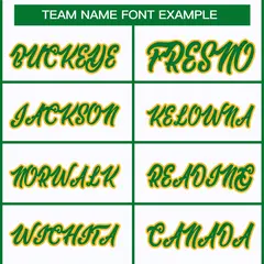 White Kelly Green-Gold Classic Hockey Jersey 3