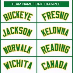 White Kelly Green-Gold Classic Hockey Jersey 3
