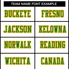 White Kelly Green-Gold Football Jersey 3