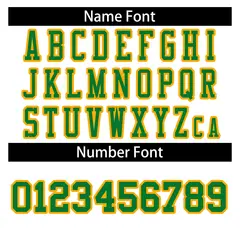 White Kelly Green-Gold Football Jersey 4
