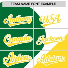 White Kelly Green-Gold Half Heart Color Block Baseball Jersey 3