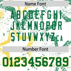 White Kelly Green-Gold Star Pattern Football Jersey 4