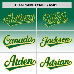 White Kelly Green Gradient Authentic Baseball Jersey 3