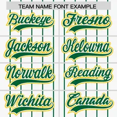 White Kelly Green Gradient Stripe Sleeves Baseball Jersey 3