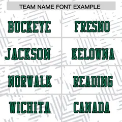 White Kelly Green Graffiti Line Authentic Football Jersey 3