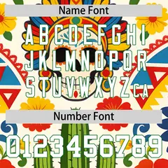 White Kelly Green Graffiti Mexican Style Baseball Jersey 5