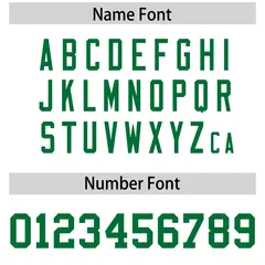 White Kelly Green Neckline Square Football Jersey 4