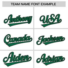 White Kelly Green Raglan Lace-Up Neck Hockey Hoodie Jersey 3