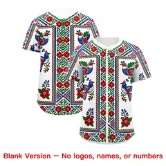 White Kelly Green Red Graffiti Mexican Style Baseball Jersey 2