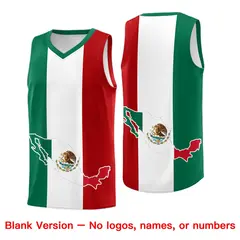 White Kelly Green Red Mexican Colors Graffiti Basketball Jersey 6