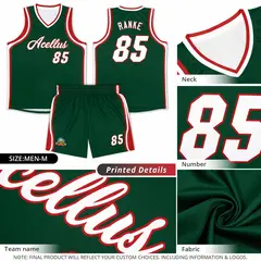 White Kelly Green Red Mexican Colors Graffiti Basketball Jersey 5