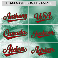 White Kelly Green Red Skeleton Graffiti Baseball Jersey 3