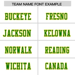 White Kelly Green Shoulder Cut Two-Tone Flag Football Jersey 3