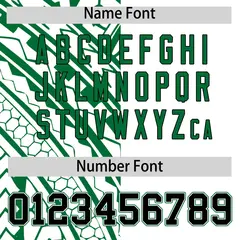 White Kelly Green Split Tribal Pattern Baseball Jersey 4