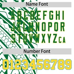 White Kelly Green Split Tribal Pattern Baseball Jersey 4