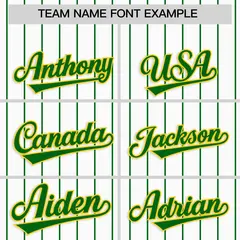 White Kelly Green Stripe Raglan Sleeves Baseball Jersey 3
