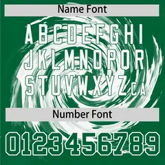 White Kelly Green Swirl Graffiti Baseball Jersey 4