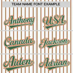 White Kelly Green Tricolor Stripe Baseball Jersey 3