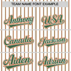 White Kelly Green Tricolor Stripe Baseball Jersey 3