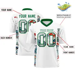 White Kelly Green Ukiyo-e Auspicious Clouds Graffiti Football Jersey 2