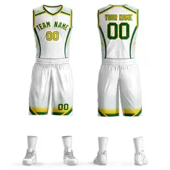White Kelly Green-White Graffiti Points Element Basketball Jersey
