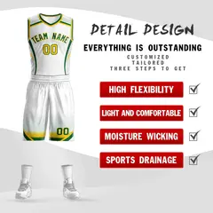 White Kelly Green-White Graffiti Points Element Basketball Jersey 2