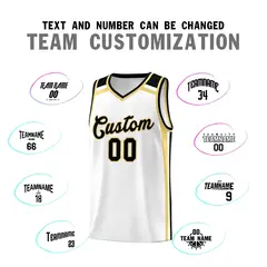 White Khaki Black Color Charge Series Basketball Jersey 4