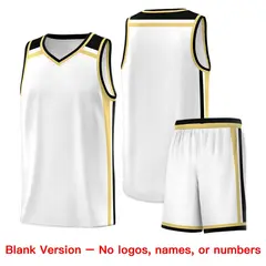 White Khaki Black Color Charge Series Basketball Jersey 7